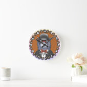SheepDog Bril Ronde Klok (Huis)