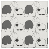Sheepdog en sheepepsheep stof (Swatch)