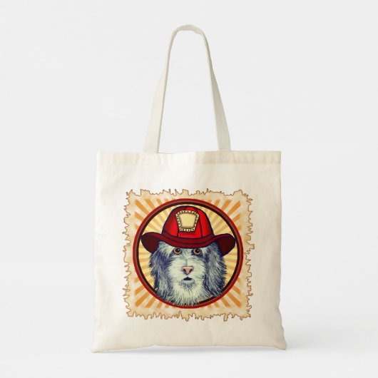 Sheepdog Firefighter canvas tas (Achterkant)