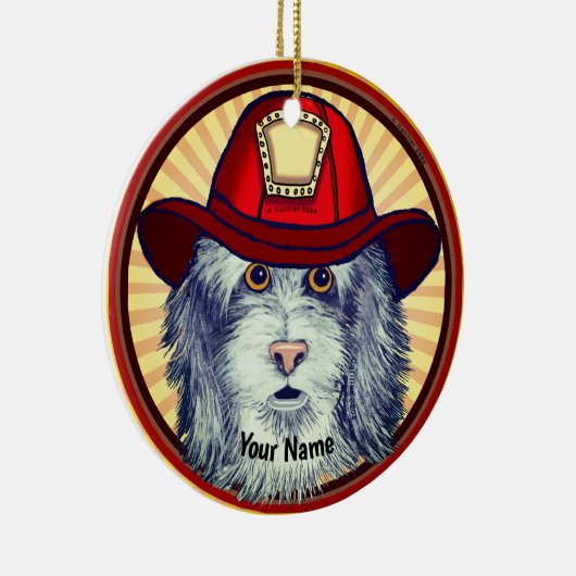 Sheepdog Firefighter ornament (Rechts)