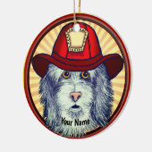 Sheepdog Firefighter ornament (Links)