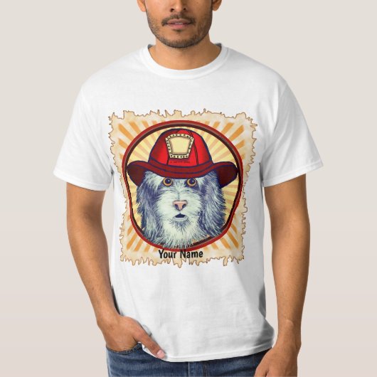 Sheepdog Firefighter T-Shirt (Voorkant)