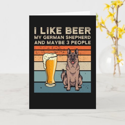 Sheepdog Kaart (Gele Bloem)