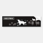 Sheepdog - long bumpersticker (Voorkant)