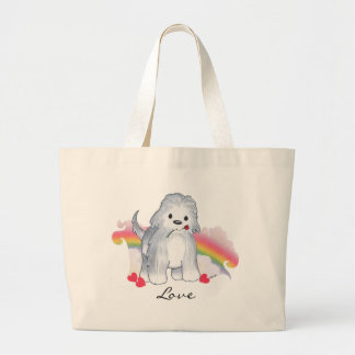 Sheepdog Love Grote Tote Bag