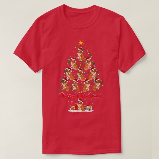 Sheepdog Lover Xmas Matching Santa Sheepdog T-shirt (Design voorkant)