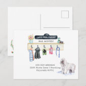 Sheepdog Mudroom Moving Aankondiging Briefkaart (Voorkant / Achterkant)