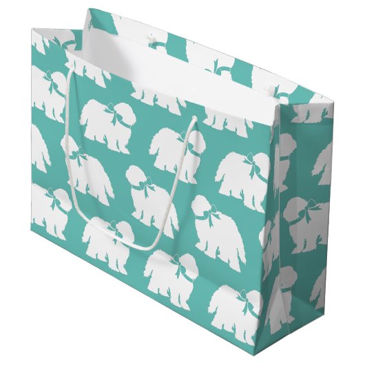 Sheepdog Puppy Old English Sheep Dog Groot Cadeauzakje (Voorkant Gekanteld)