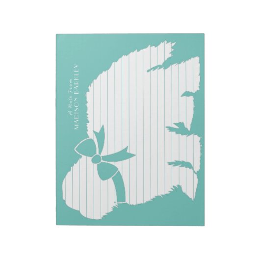 Sheepdog Puppy Old English Sheep Dog Notitieblok (Linkerzijde)