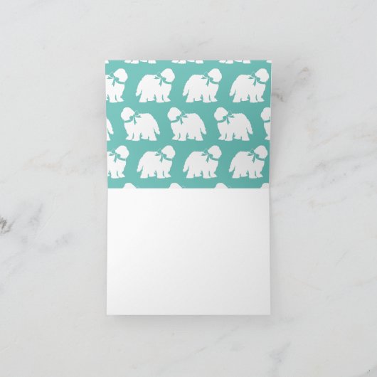 Sheepdog Puppy Old English Sheep Dog Notitiekaartje (Binnen)