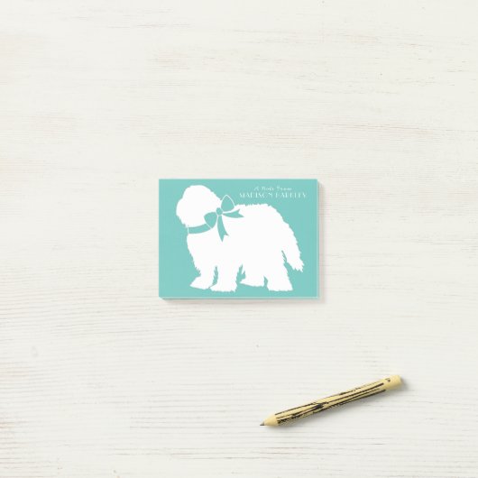 Sheepdog Puppy Old English Sheep Dog Post-it® Notes (Op bureau)