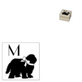 Sheepdog Puppy Old English Sheep Dog Rubberstempel (Gestempeld)