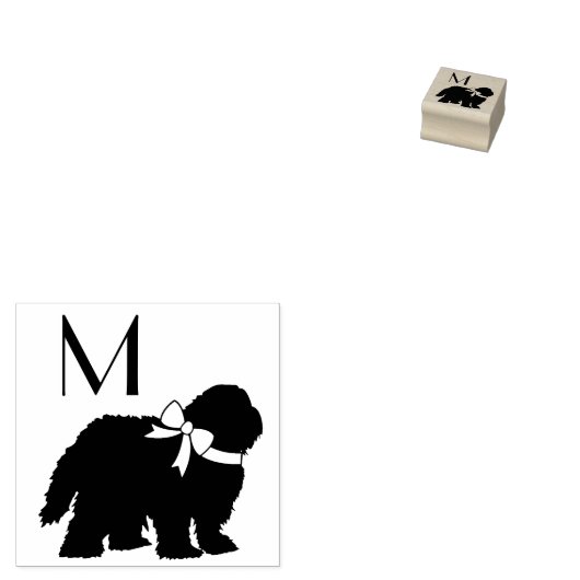 Sheepdog Puppy Old English Sheep Dog Rubberstempel (Gestempeld)
