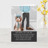 Sheepdog uit de Dog-Vaderdag Kaart (Gele Bloem)