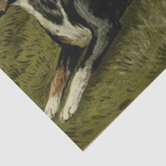  Sheepdogs Weefpapier Tissuepapier (Detail)