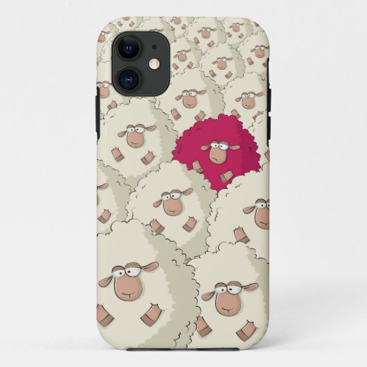 Sheeps Pattern Case-Mate iPhone Case (Achterkant)