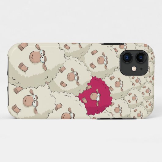 Sheeps Pattern Case-Mate iPhone Case (Achterkant (horizontaal))