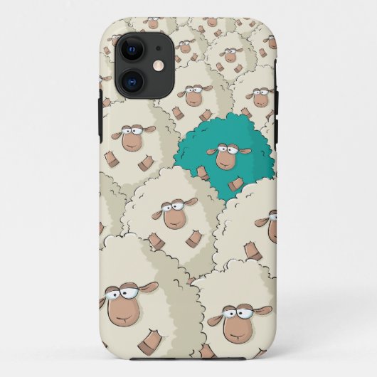 Sheeps Pattern Case-Mate iPhone Case (Achterkant)