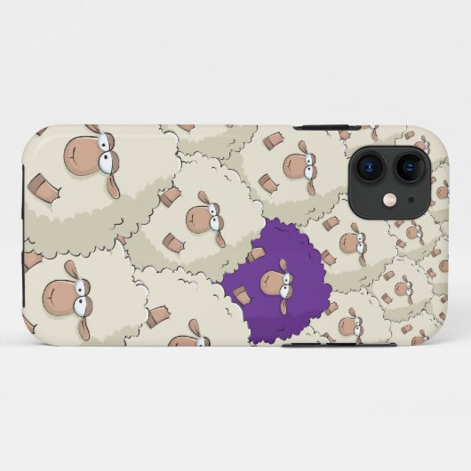 Sheeps Pattern Case-Mate iPhone Case (Achterkant (horizontaal))