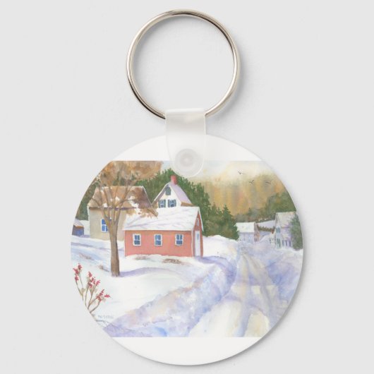 Sheepscott Maine Road Sleutelhanger (Voorkant)