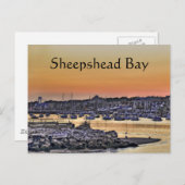 Sheepshead Baai, NY van Brooklyn Briefkaart (Voorkant / Achterkant)