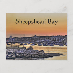 Sheepshead Baai, NY van Brooklyn Briefkaart