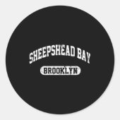 Sheepshead Bay Brooklyn  Ronde Sticker (Voorkant)
