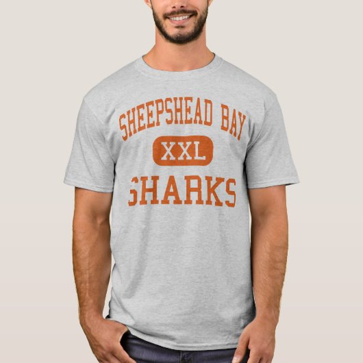 Sheepshead Bay - Sharks - High - Brooklyn New York T-shirt (Voorkant)