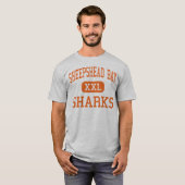 Sheepshead Bay - Sharks - High - Brooklyn New York T-shirt (Voorkant volledig)