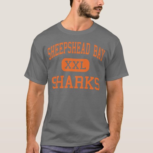 Sheepshead Bay - Sharks - High - Brooklyn New York T-shirt (Voorkant)