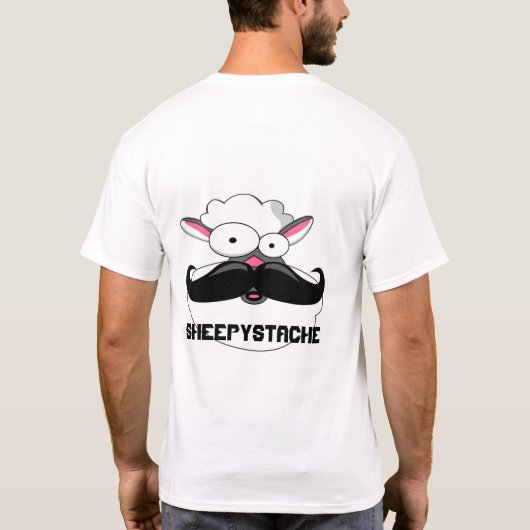 Sheepystache T-shirt (Achterkant)