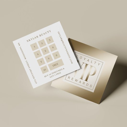 Sheer Elegant Luxe Gouden Glans VIP Loyaliteit Klantenkaartje