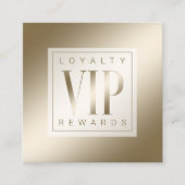 Sheer Elegant Luxe Gouden Glans VIP Loyaliteit Klantenkaartje (Voorkant)