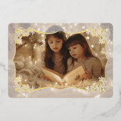 Sheer Floral Lace Holiday Kaart (Voorkant)