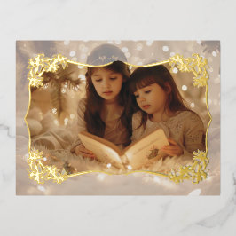 Sheer Floral Lace Holiday Post Kaart