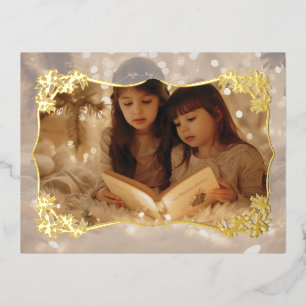 Sheer Floral Lace Holiday Post Kaart