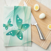 Sheer Green Butterfly Veil Amerikaanse MoJo Kit Theedoek (Quarter Fold)