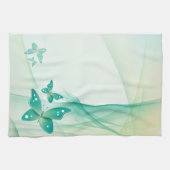 Sheer Green Butterfly Veil Amerikaanse MoJo Kit Theedoek (Horizontaal)