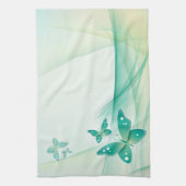 Sheer Green Butterfly Veil Amerikaanse MoJo Kit Theedoek (Verticaal)