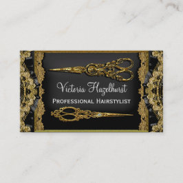 Sheer Hazelhurst Double Scissor Haarstylist Visitekaartje