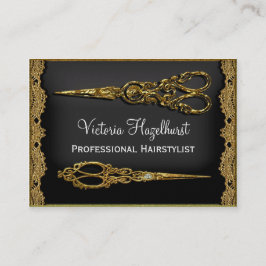 Sheer Hazelhurst Double Scissor Hair Stylist Visitekaartje