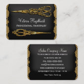 Sheer Hazelhurst Double Scissor Round Visitekaartje (Voorkant / Achterkant)