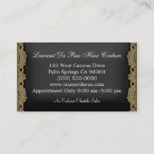 Sheer Hazelhurst Scissor 3,5 inch x 2 inch legant Visitekaartje (Achterkant)