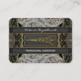 Sheer Hazlehurst Antiqued Scissors Hair Stylist Visitekaartje