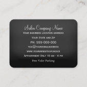 Sheer Hazlehurst Antiqued Scissors Hair Stylist Visitekaartje (Achterkant)