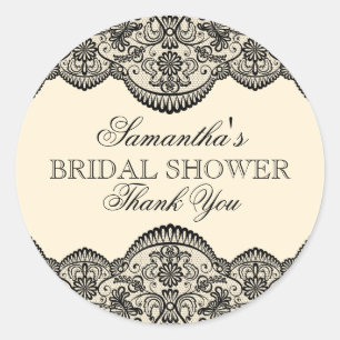 Sheer Lace Vrijgezellenfeest Ronde Sticker