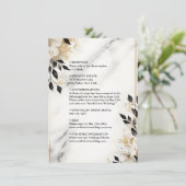 Sheer Natuurlijke Werk Gestapeld Steen Marmer Brui Informatiekaartje (Staand voorkant)