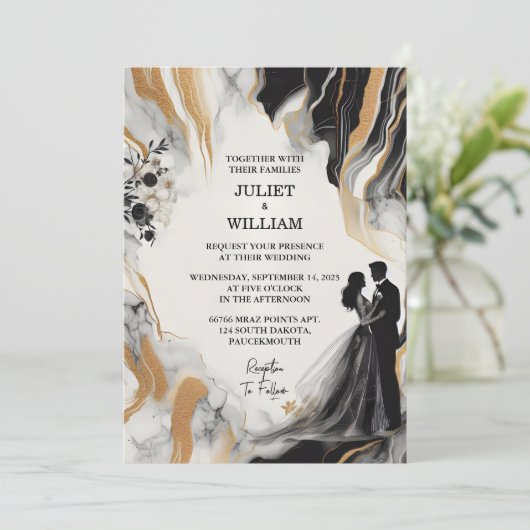 Sheer Natuurlijke Werk Gestapeld Steen Marmer Brui Kaart (Staand voorkant)