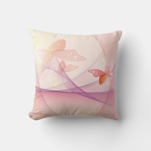 Sheer Pink Butterfly Veil American MoJo Kussen