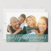 Sheer Spruce | Vroege kerstfeestdag-fotokaart Feestdagenkaart (Voorkant)